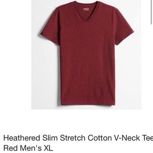 Express stretch v-neck maroon